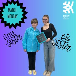 There was so much excitement and joy on the faces of our newest match. Meet Big Sister Emily and Little Sister Chloe! Chloe has been wanting a Big Sister to go out with, to adventure and learn new things. Chloe has been waiting for a Big Sister to come into her life and teach her new things. Emily has stepped into the role of a big Sister with an open mind and a willing heart. Emily was just as excited to start this new relationship as Chloe was. They have so much to discover together. With smiles and joy, we watched them venture off to start their new relationship and make new memories! These two have so much to learn about each other, and we can't wait to hear all the new stories of their adventures together. On their first night out, they ventured to eat and scroll the mall and site see. Can you see yourself or someone you know in a picture like this? Help us #endthewait #mentorship